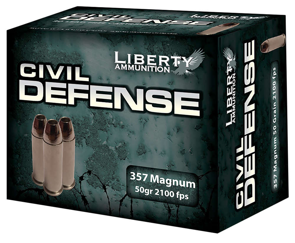 Ammunition Liberty Ammunition 490 ft lbs 357Magnum|38Special LIBERTY LA-CD-357-030     357     50         20/50 • Model: 490 ft lbs